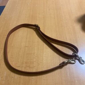 herz organショルダーストラップ 幅2cm アンバー茶 本革