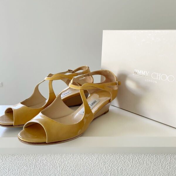 JIMMY CHOO ウェッジサンダル パンプス ヌード ジミーチュウ 36.5