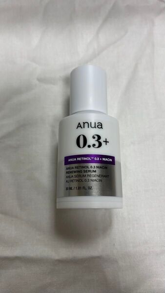 Anua レチノール0.3+ナイアシン配合美容液 30ml