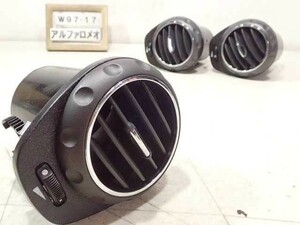 H17 year Alpha Romeo Alpha GT 93720L original air conditioner outlet port 3 point set louver used 