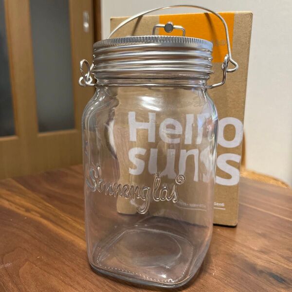 ソネングラス クラッシック 1000ml ソーラーライト 防災 停電 キャンプ 癒し ランプ エコ ガラス製