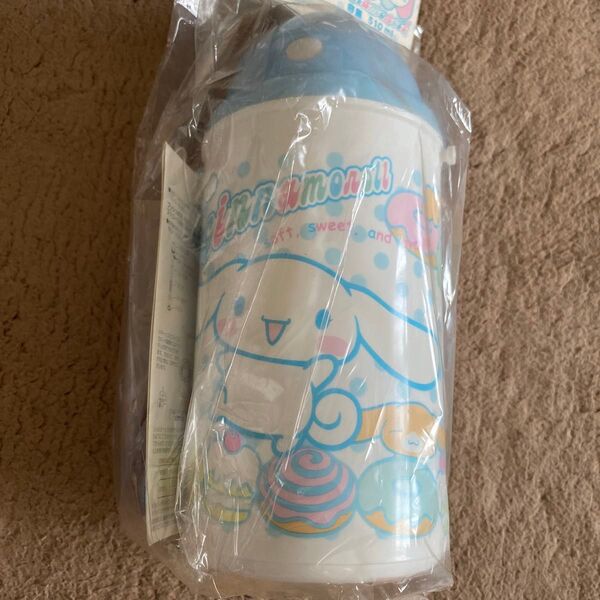 シナモロール cinnamoroll 保冷専用ストローホッパー お出かけ 遠足 SANRIO 500ml プッシュボタン式
