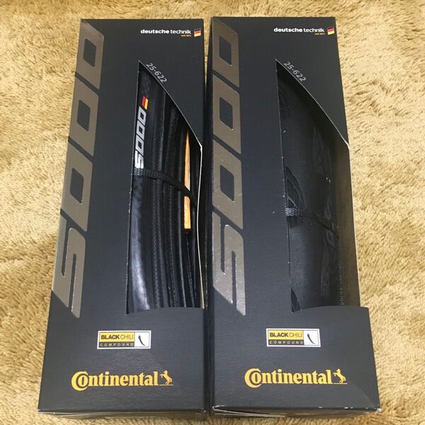 コンチネンタル 5000 GP 25C クリンチャー 2本セット
