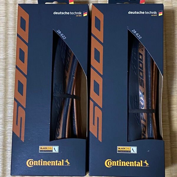 【新品】Continental GP5000 クリンチャー 28c 2本セット