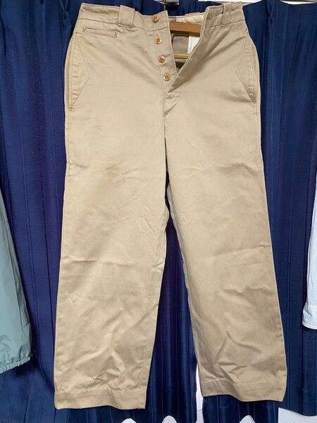 バズリクソンズ 43カーキ army trousers