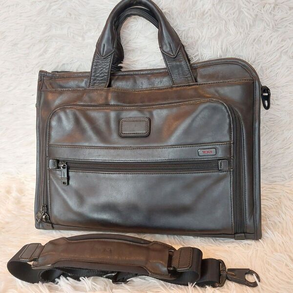 TUMI ビジネスバッグ 96110DH ブリーフケース レザー 2way ブラック