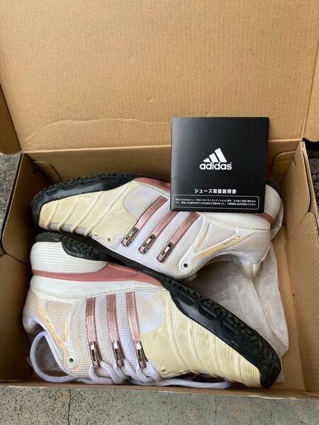 adidas Barricade テニスシューズ ホワイト/ピンク