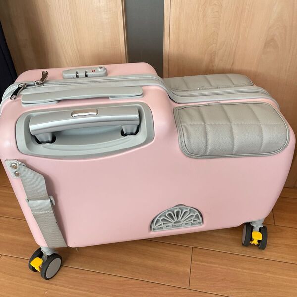 子供が乗れるキャリーケース キッズトラベル mini ラベンダー