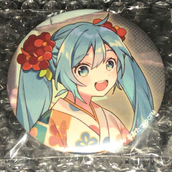 未開封★初音ミク★京都★八ツ橋★缶バッジ A★おむたつ★着物