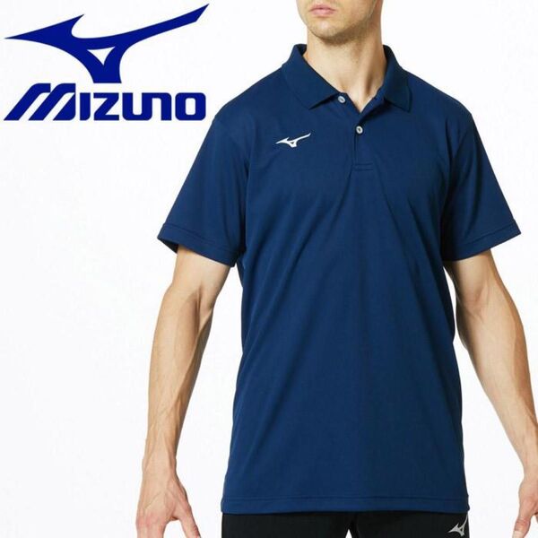 ◎限定◎【新品】XLサイズ MIZUNO ミズノ 半袖 ポロシャツ ネイビー