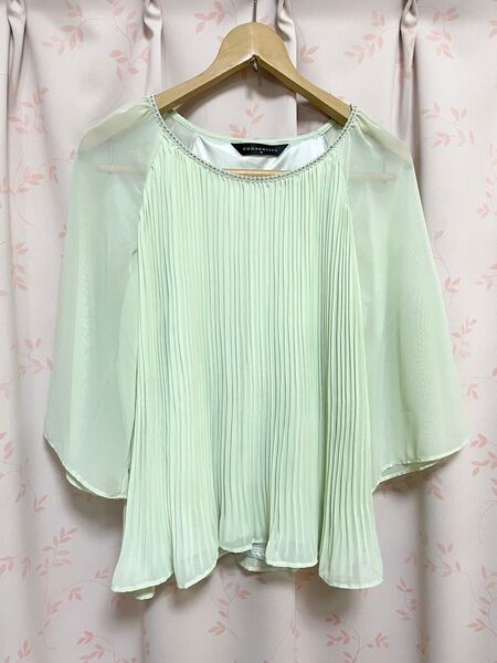シフォントップス シアー チュニック ブラウス Mサイズ レディーストップス レディース春服 カットソー レディース夏服