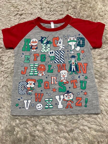 アンパンマン アルファベット柄Tシャツ サイズ95