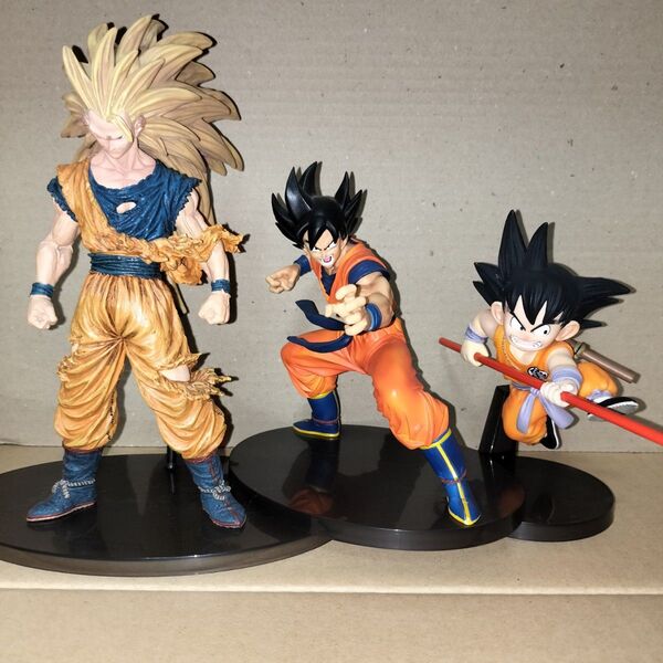 ドラゴンボール造形天下一武道会フィギュア3体セット (スーパーサイヤ人3 孫悟空、青年期悟空、幼少期悟空)