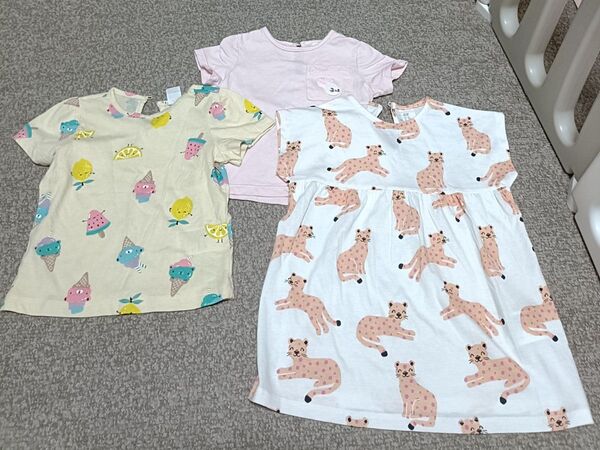 H&M 半袖Tシャツ 80 3枚セット