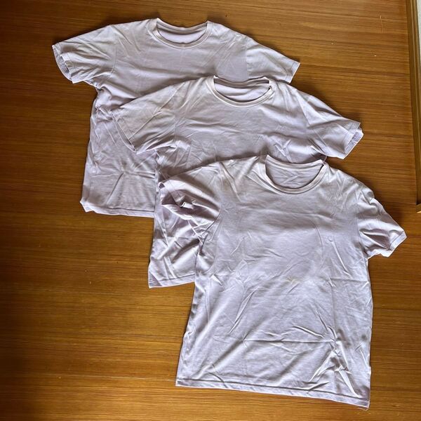 Tシャツ 3枚セット 薄紫色 パープル ユニクロ L