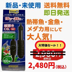 【廃盤品】テトラ ミニヒーター 100W 熱帯魚 水槽 オートヒーター 即日発送