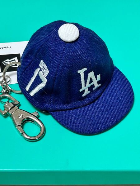 【新品未使用】大谷翔平選手 ドジャース NEW ERA ミニキャップキーホルダー MLB東京開幕シリーズ 野球 帽子 ニューエラ