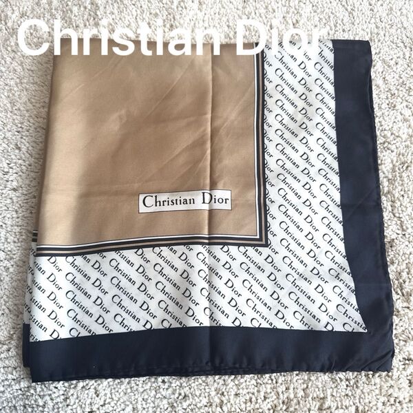 【美品】Christian Dior クリスチャン・ディオール スカーフ シルク100%