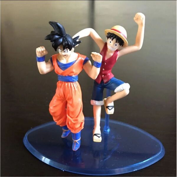 ドラゴンボール ワンピース フィギュア 週刊少年ジャンプ創刊40周年 孫悟空 服 ルフィ DX組立式 コラボ