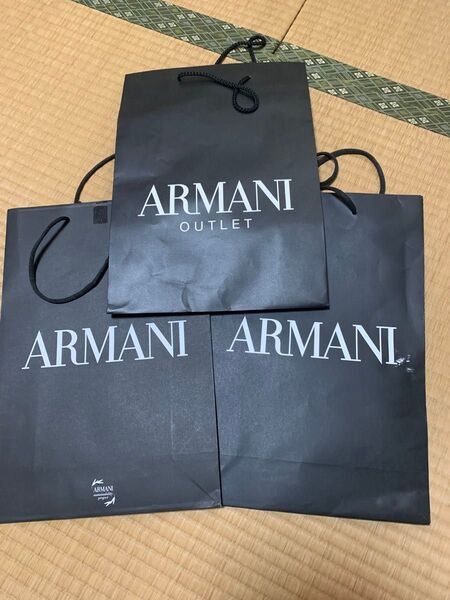 小ショッパー アルマーニ ARMANI ショッパー 紙袋 ショップ袋 ショップバッグ 手提げ袋 コレクション