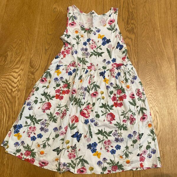 H&M ワンピース ノースリーブ フラワー 花