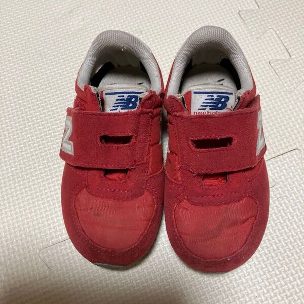New Balance キッズスニーカー レッド14cm