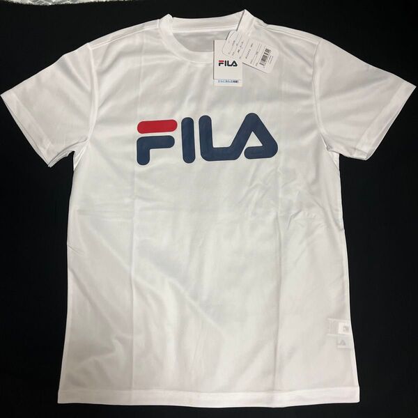 FILA フィラ 冷感 速乾 UVカット 半袖 メンズ Tシャツ Lサイズ