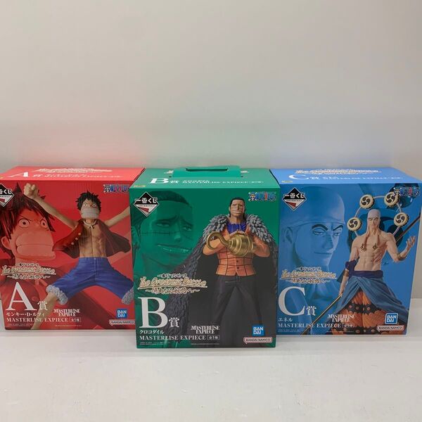【未開封品】ワンピース ONE PIECE 一番くじ A.B.C賞フィギュアまとめ売り エネル クロコダイルなど