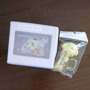 ポムポムプリン トランクケース ピンク&ハブラシ&コップセット 新品未使用