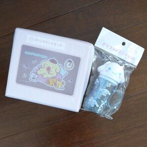 ポムポムプリン トランクケース ピンク&シナモロール ハブラシ&コップセット 新品未使用