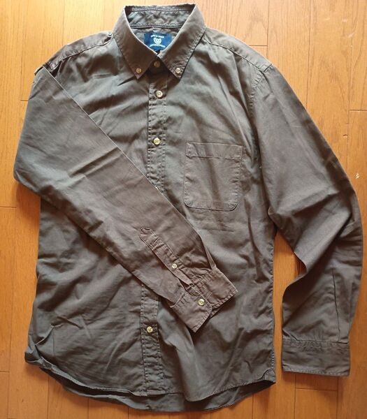 美品 オリーブグリーン ボタンアップシャツ 長袖 ジャンネット BEAMS