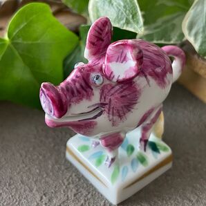 Meissen マイセン ミニ干支 イノシシ置物 陶器 インテリア 縁起物 フィギュリン