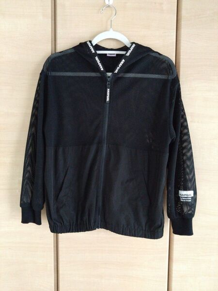 ANAP GIRL メッシュパーカー ジップアップパーカー size M