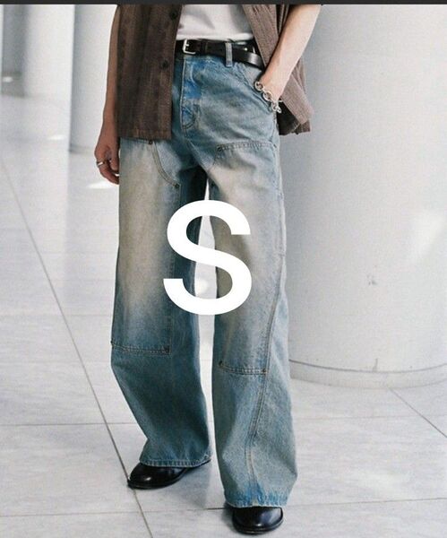 WYM LIDNM DOUBLE KNEE CURVED SEEM BAGGY DENIM