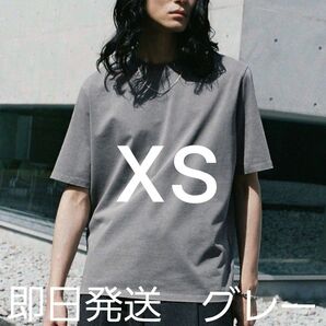 EXTRA FINE COTTON BASIC TEE -SLIM CROPPED FIT- XS サイズ グレー系