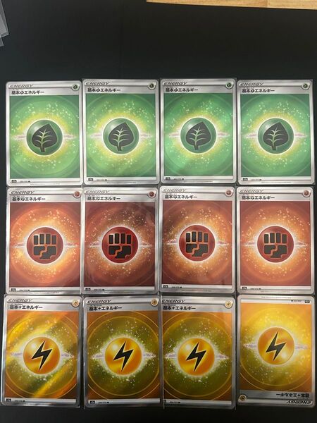 ポケモンカードゲーム 基本エネルギー SR12枚セット