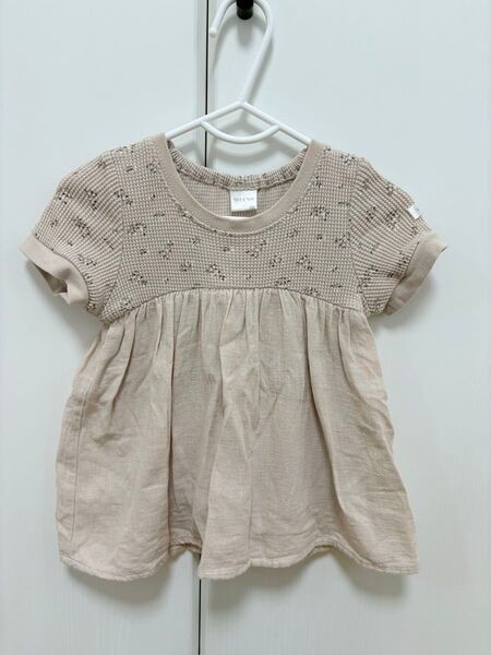 tete a tete ベビー服 トップス 80 ベージュ 保育園着