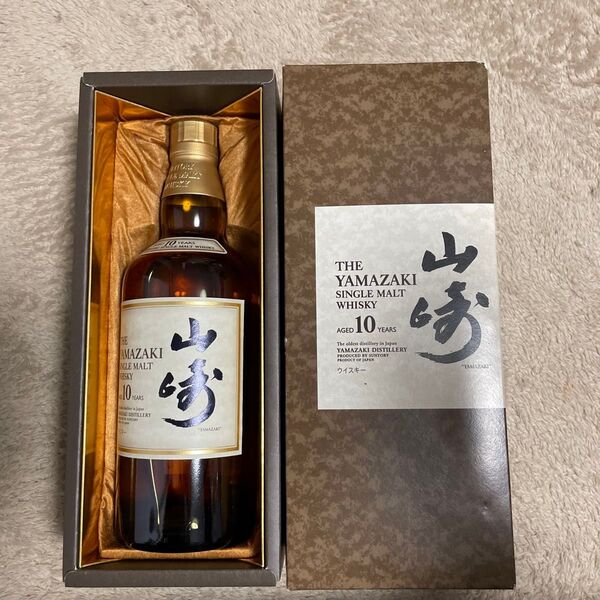 サントリー 山崎 10年 シングルモルト ウイスキー 箱付き