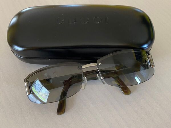 【送料無料】サングラス GUCCI イタリア製 GG 1799/S NQ2ZR カーキ 60□15 125 眼鏡 メガネ リムレス