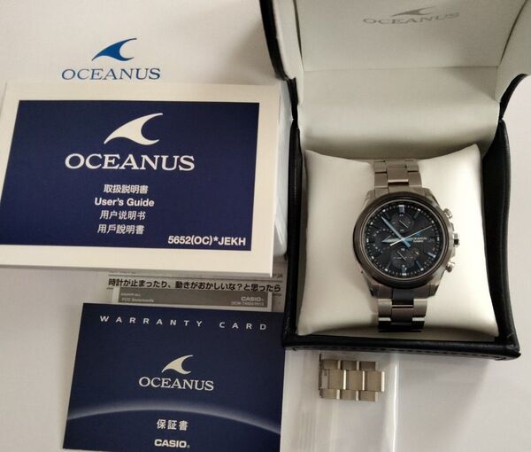 CASIO カシオ オシアナス 電波ソーラー Bluetooth 搭載 OCW-T4000A-1AJF チタン メンズ 腕時計