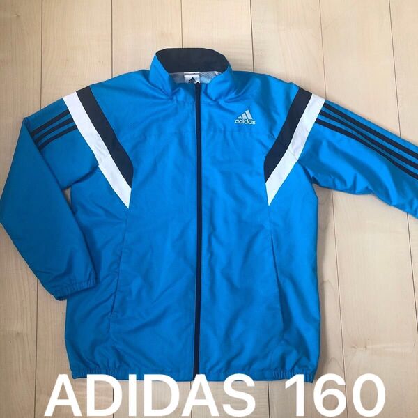 adidas アディダス ウインドブレーカー ジャケット キッズ 160 スポーツ ナイロンジャケット ジップアップ