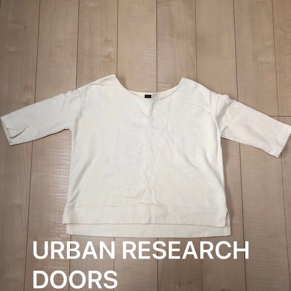 URBAN RESEARCH DOORS アーバンリサーチ カットソー レディース 五分袖 トレーナー生地