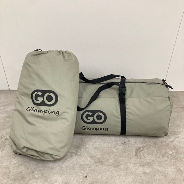 美品 GoGlamping 軍幕風 パップテント TC 前幕付き