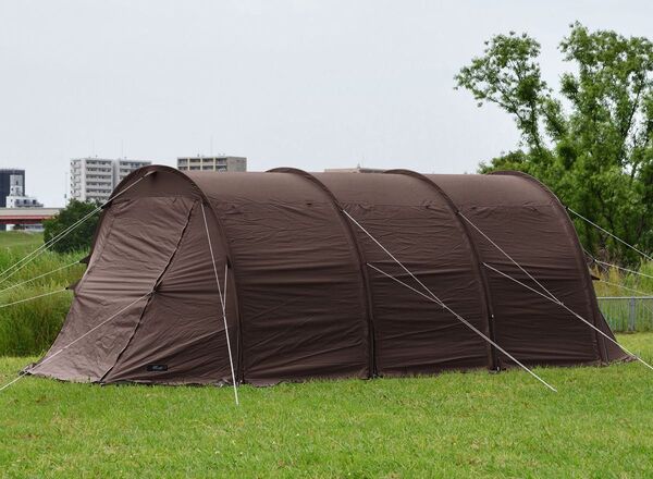 【美品】 FIELDOOR フィールドア トンネルテント620 ダークブラウン