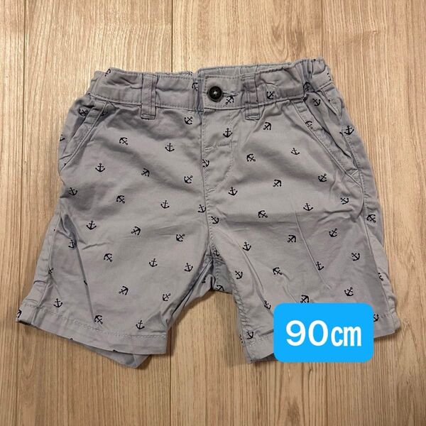 【H&M】 ハーフパンツ マリン柄 90㎝ 短パン