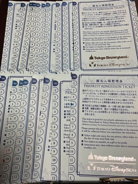 優先入場整理券10枚