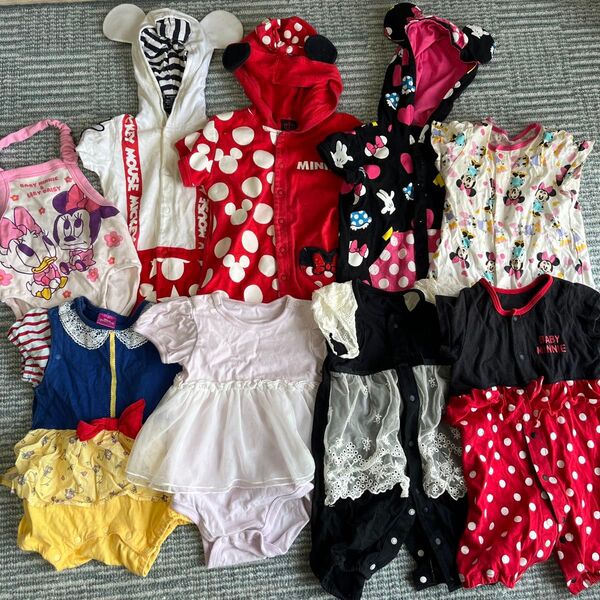 ロンパース カバーオール 夏物 半袖 女の子 赤ちゃん まとめ売り