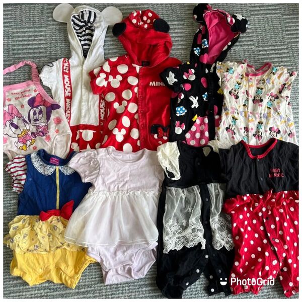 ロンパース カバーオール 夏物 半袖 女の子 赤ちゃん まとめ売り