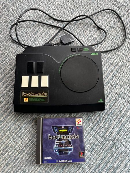 プレイステーション PS1 ビートマニア専用コントローラー&ゲームソフト