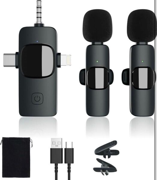【最新型】 ピンマイク ワイヤレス iPhone/Android/カメラ/PC